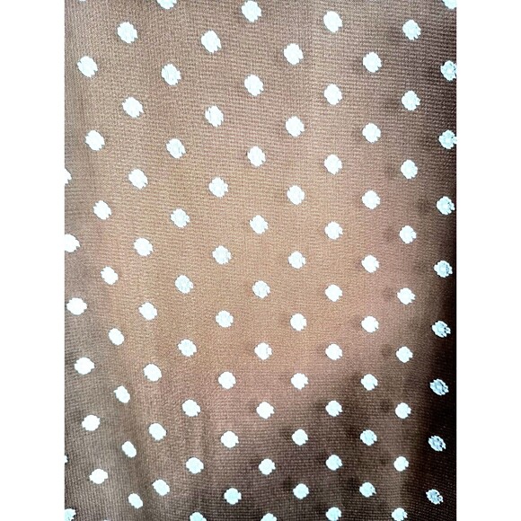 Calvin Klein Brown Polka Dot Belted Sleeveless Handkerchief Maxi Dress Size 24W - Picture 7 of 11